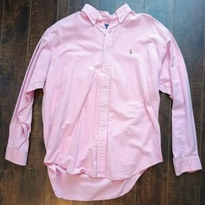 Polo by Ralph Lauren Men's Pink Button-Down Shirt